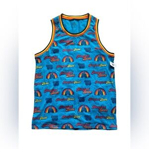 Disney Parks Disneyland Resort Retro blue with multi-color sleeveless Tank top